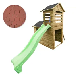 drewniany-domek-ogrodowy-dla-dzieci-robert-slizg-czerwony-gont-zestaw