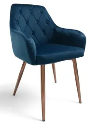 krzeslo-dankor-design-antwerpia-welur-granatowy-nogi-rozowy-chrom