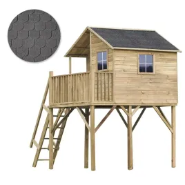 drewniany-domek-ogrodowy-dla-dzieci-jerzyk-max-antracytowy-gont-zestaw