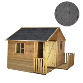 drewniany-domek-ogrodowy-dla-dzieci-marcin-antracytowy-gont-zestaw