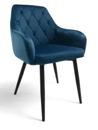 krzeslo-dankor-design-antwerpia-welur-granatowy-nogi-czarne