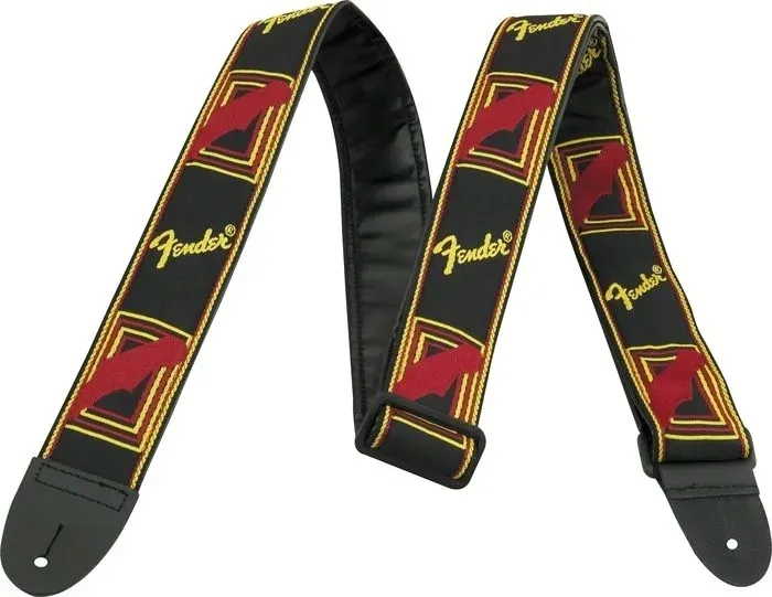fender-monogrammed-black-yellow-red-pas-gitarowy