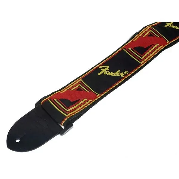 fender-monogrammed-black-yellow-red-pas-gitarowy-marka-fender