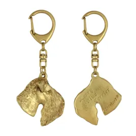 kerry-blue-terrier-irish-blue-terrier-pozlocony-brelok-do-kluczy-z-psem