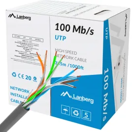 kabel-lan-skretka-utp-305m-100mb-s-kat5-lanberg-szary-bez-ekranu-drut-cca