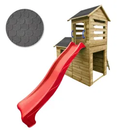 drewniany-domek-ogrodowy-dla-dzieci-robert-slizg-antracyt-gont-zestaw