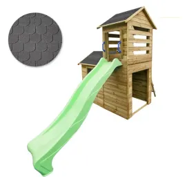 drewniany-domek-ogrodowy-dla-dzieci-robert-slizg-antracyt-gont-zestaw