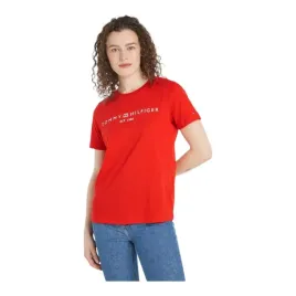 tommy-hilfiger-koszulka-damska-t-shirt-reg-corp-logo-c-nk-ss-czerwona-r-s
