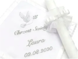 biala-szatka-i-swieca-do-chrztu-dla-dziewczynki-chlopca-gromnica-perla-bs