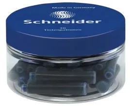 naboje-do-pior-schneider-niebieskie-wklady-do-piora-sloik-30-sztuk