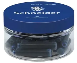 naboje-do-pior-schneider-niebieskie-wklady-do-piora-sloik-30-sztuk