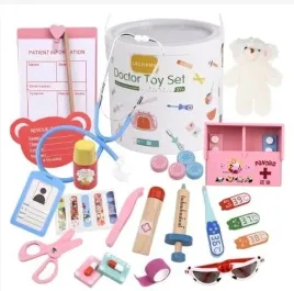 drewniany-zestaw-lekarski-doktor-lekarz-klocki-mis