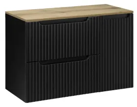 czarna-szafka-pod-umywalke-blat-dab-90-cm-wiszaca-ryflowane-fronty-1d2s