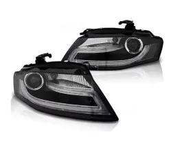 lampy-przednie-reflektory-audi-a4-b8-black-drl