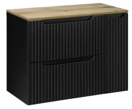 czarna-szafka-pod-umywalke-blat-dab-80-cm-wiszaca-ryflowane-fronty-1d2s