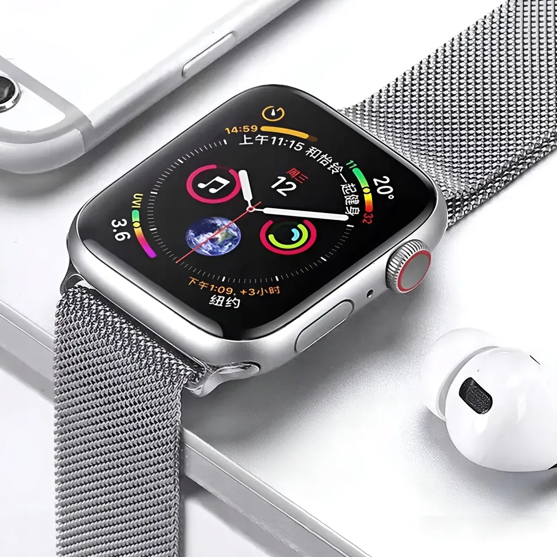 pasek-mesh-apple-42mm-srebrny