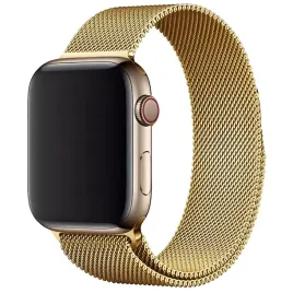 pasek-mesh-apple-42mm-zloty