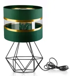 lampka-nocna-lampa-stolowa-loft-na-led-e27-abazur-zielony