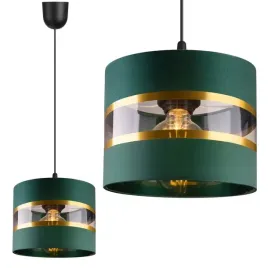 lampa-wiszaca-zwis-zyrandol-sufitowy-na-klosz-abazur-zielony-1x-e27