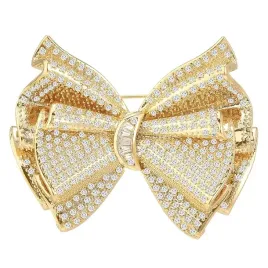 pinets-fenomenalna-broszka-kokarda-elegancka-pozlacana-14k-z-cyrkoniami
