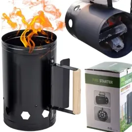 komin-do-rozpalania-wegla-brykietu-grilla-czarny