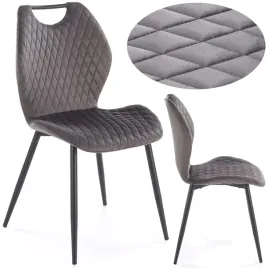 krzeslo-metalowe-tapicerowane-velvet-z-przeszyciami-do-jadalni-szary-k569