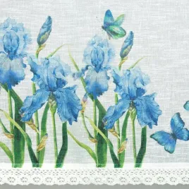 firana-zazdrostka-gotowa-ala-30x150-kwiaty-irysy-do-kuchni-jadalni-biala