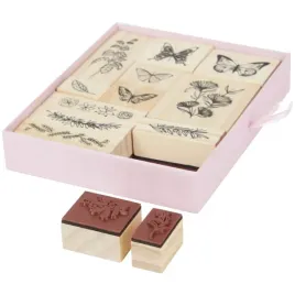 stemple-drewniane-do-dekoracji-avec-motywy-przyrodnicze-13-elementow-motyle