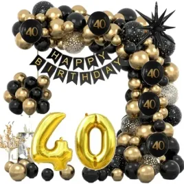zestaw-balonow-na-40-urodziny-czterdziestka-zlote-czarne-girlanda-balonowa