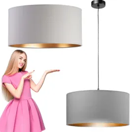 lampa-wiszaca-pojedyncza-loft-40cm-abazur-szary-zloty