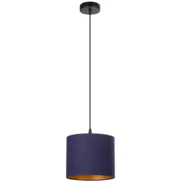 lampa-wiszaca-pojedyncza-loft-abazur-granatowy-zloty