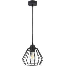 lampa-wiszaca-pojedyncza-diament-brylant-loft-czarna
