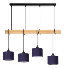 lampa-wiszaca-belka-drewniana-buk-4x-16cm-abazur-granatowy