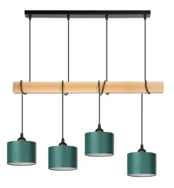 lampa-wiszaca-belka-drewniana-buk-4x-16cm-abazur-zielony