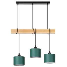 lampa-wiszaca-belka-drewniana-buk-3x-16cm-abazur-zielony