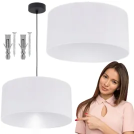 lampa-wiszaca-pojedyncza-loft-40cm-abazur-bialy