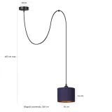 lampa-wiszaca-pajak-pojedynczy-loft-16cm-abazur-granatowy-zloty-stan-nowy