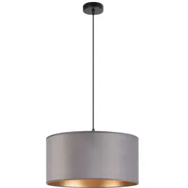 lampa-wiszaca-pojedyncza-loft-40cm-abazur-welur-szary-zloty