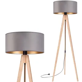 lampa-stojaca-podlogowa-trojnog-drewniany-buk-abazur-welur-szary-zloty