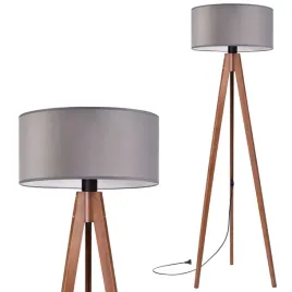 lampa-stojaca-podlogowa-trojnog-drewniany-orzech-abazur-welur-szary