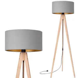 lampa-stojaca-podlogowa-trojnog-drewniany-buk-abazur-szary-zloty
