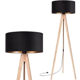 lampa-stojaca-podlogowa-trojnog-drewniany-buk-abazur-welur-czarny-zloty
