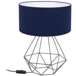 lampa-biurkowa-stolowa-nocna-loft-40cm-abazur-granatowy