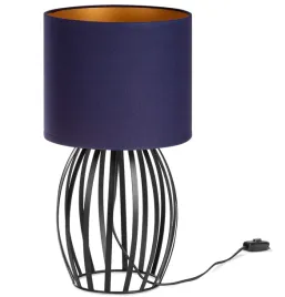 lampa-biurkowa-stolowa-nocna-loft-abazur-granatowy-zloty