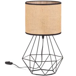 lampa-biurkowa-stolowa-nocna-rustykalna-abazur-juta-bezowy-czarny