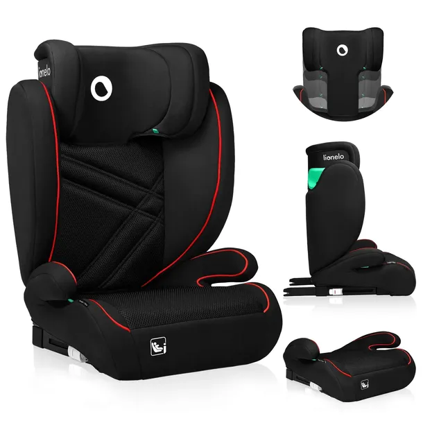 Fotelik samochodowy regulowany I-SIZE Isofix 100-150cm 15-36kg Lionelo HUGO