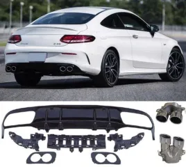 dyfuzor-mercedes-c205-a205-look-c43-amg-chrome