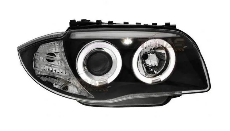 lampy-przednie-reflektory-bmw-e87-e81-ringi-black-stan-nowy