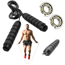 skakanka-bokserska-regulowana-crossfit-z-lozyskami-czarna-profesjonalna-pro