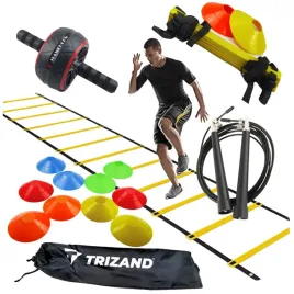 set-pilkarski-drabinka-pacholki-skakanka-ab-wheel-drabina-koordynacyjna-pro